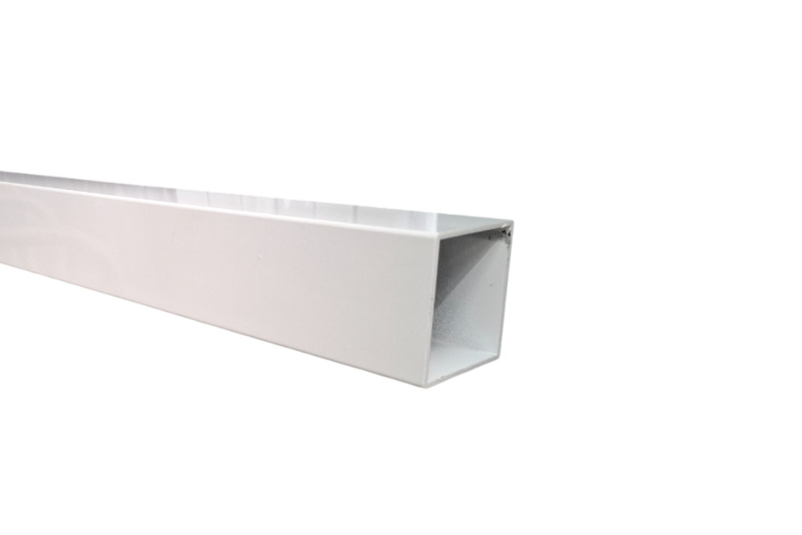 Aluminium Picket Fence Post 65x65x2300mm White